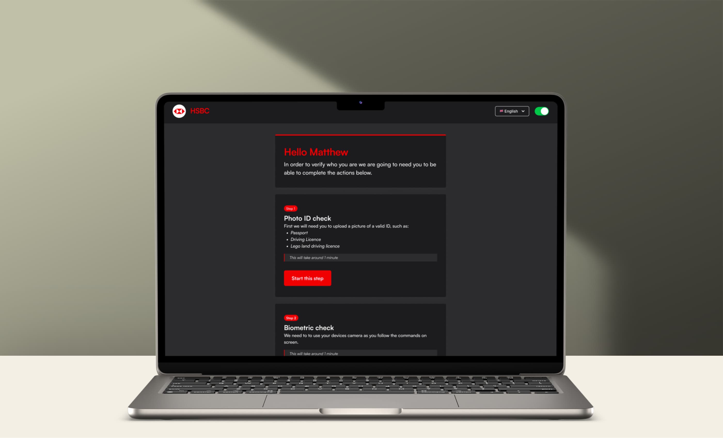 Orchestrate Identity — laptop mockup 2
